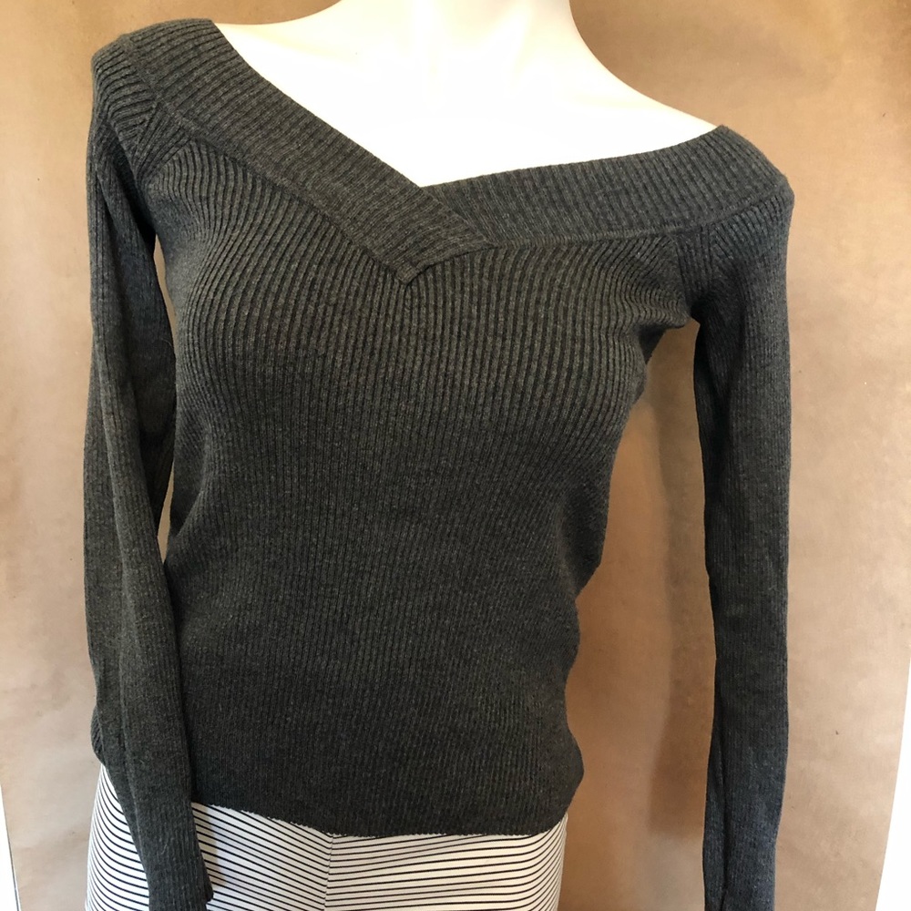 Ribbed for Her Comfort V-Neck